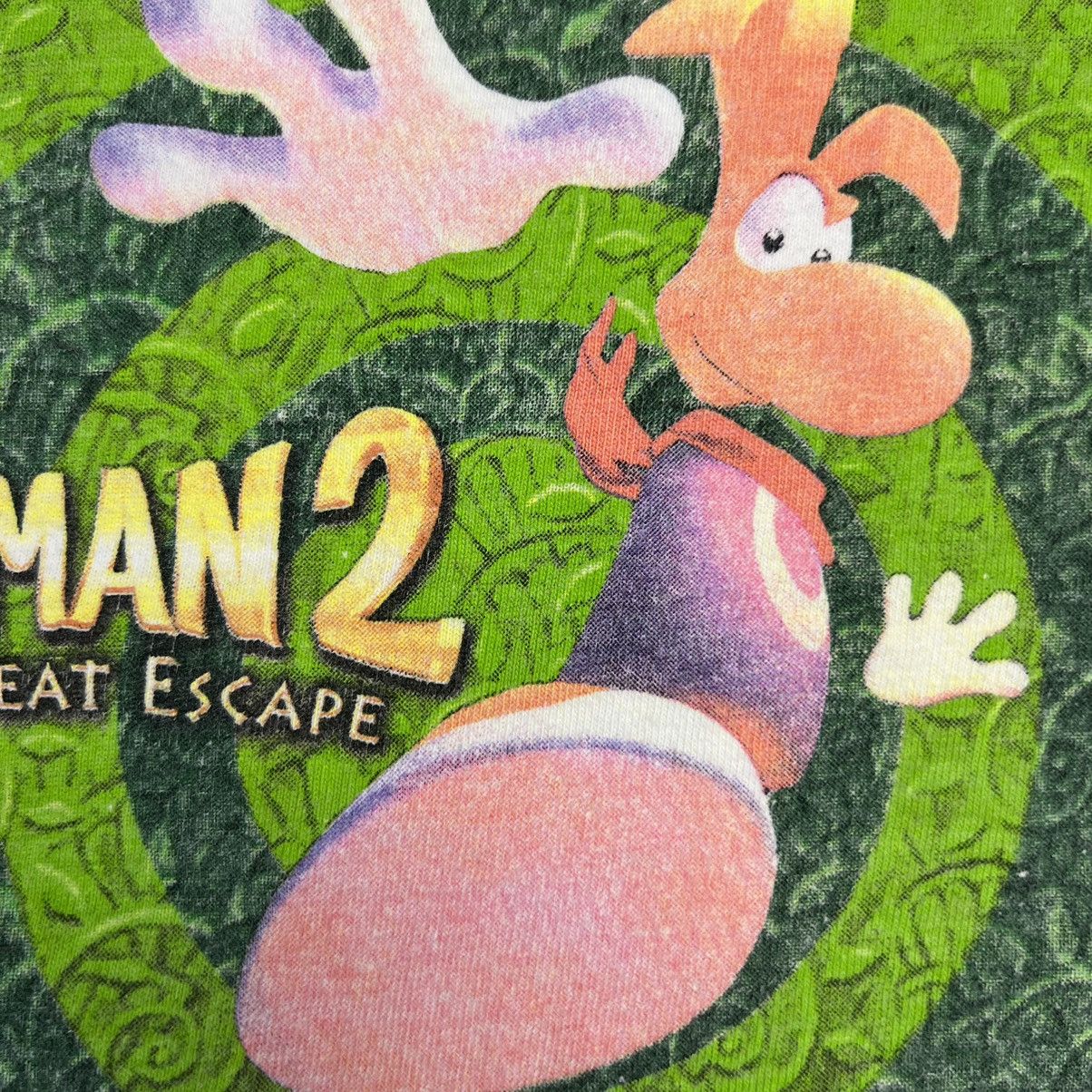 Playstation Vintage 1999 Rayman 2 Shirt The Great Escape Game Promo Tee Size US L / EU 52-54 / 3 - 3 Thumbnail