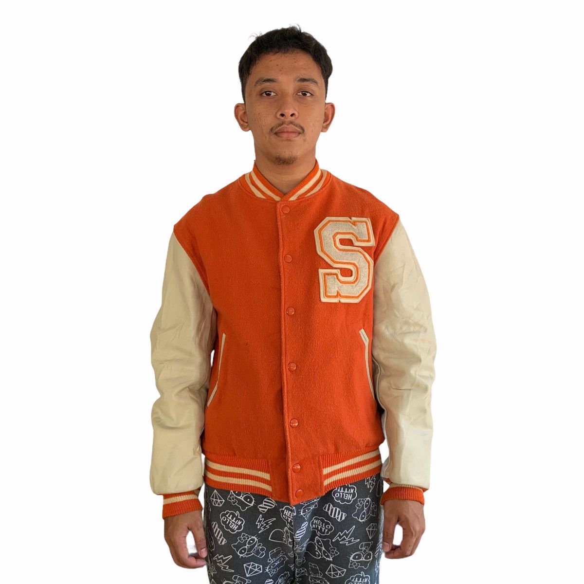 Golden Bear × Vintage Vintage Golden Bear ‘S Alphabet’ Varsity Jacket Size US M / EU 48-50 / 2 - 3 Thumbnail