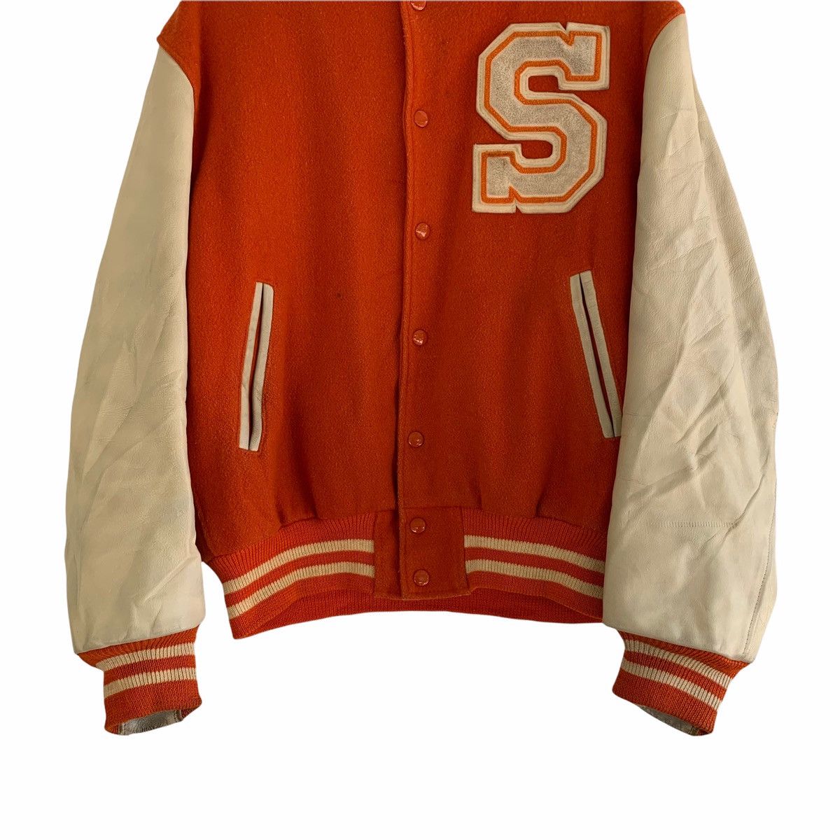 Golden Bear × Vintage Vintage Golden Bear ‘S Alphabet’ Varsity Jacket Size US M / EU 48-50 / 2 - 12 Thumbnail
