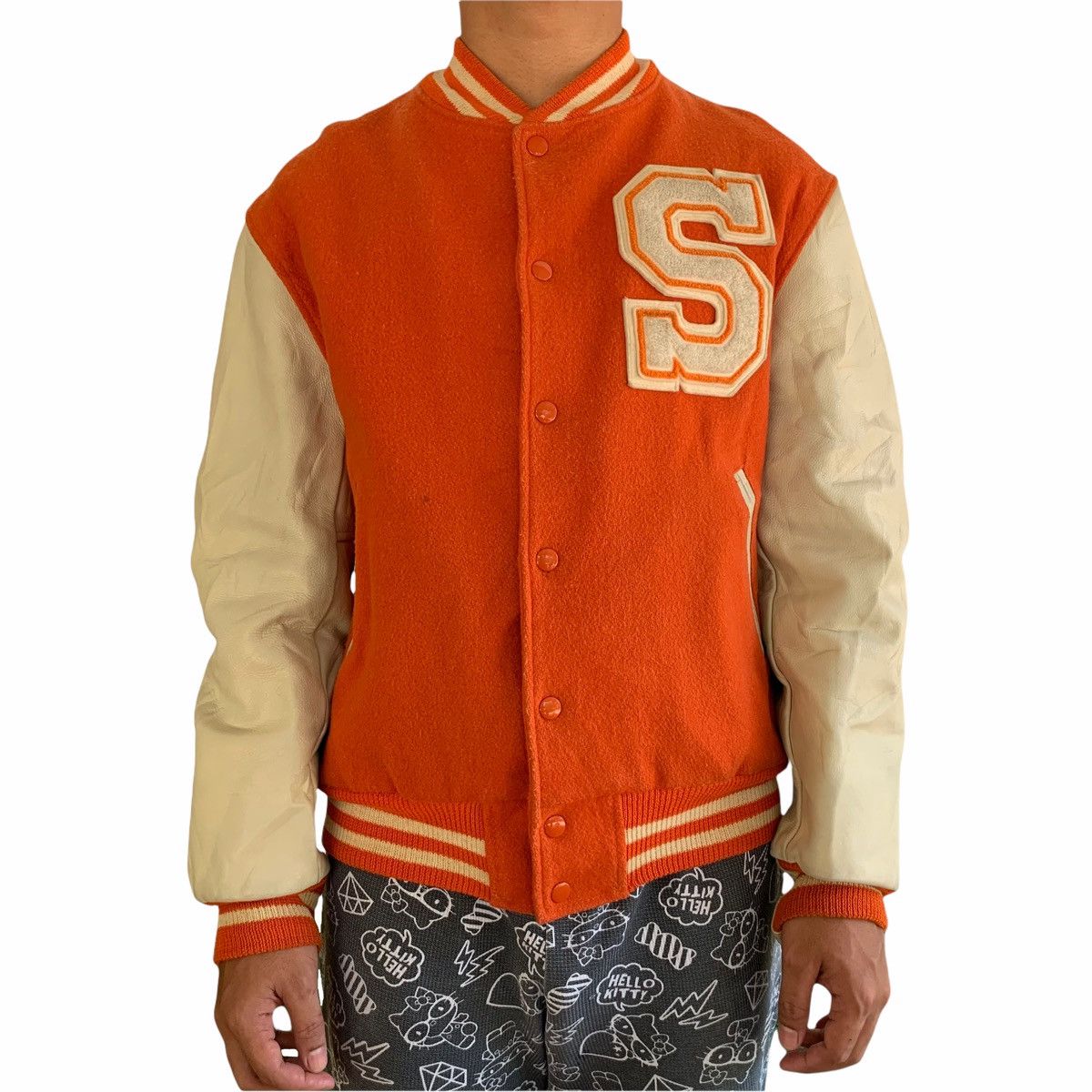 Golden Bear × Vintage Vintage Golden Bear ‘S Alphabet’ Varsity Jacket Size US M / EU 48-50 / 2 - 7 Thumbnail