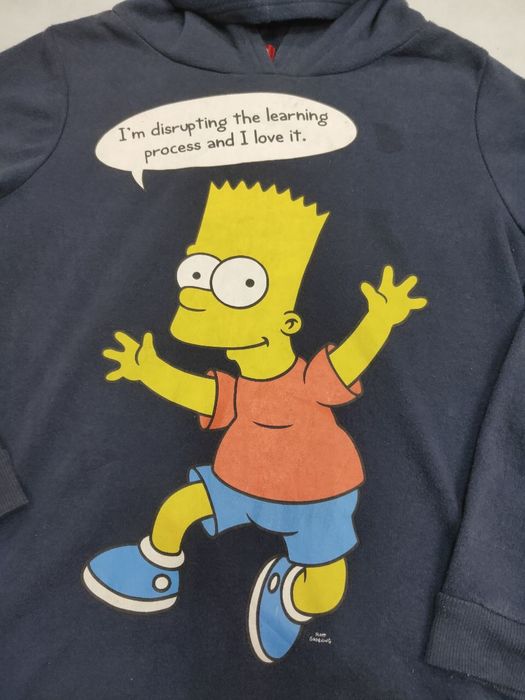 The Simpsons THE SIMPSONS BART HOODIE BIG PRINT | Grailed