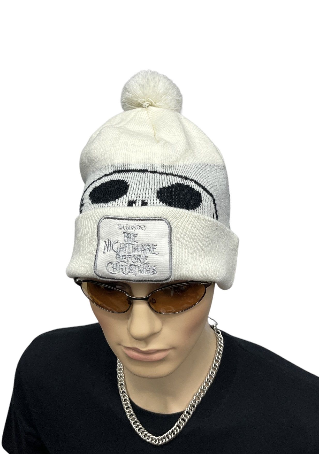 Vintage Vintage 90’s THE NIGHTMARE BEFORE CHRISTMAS Acrylic Beanie Size ONE SIZE - 1 Thumbnail