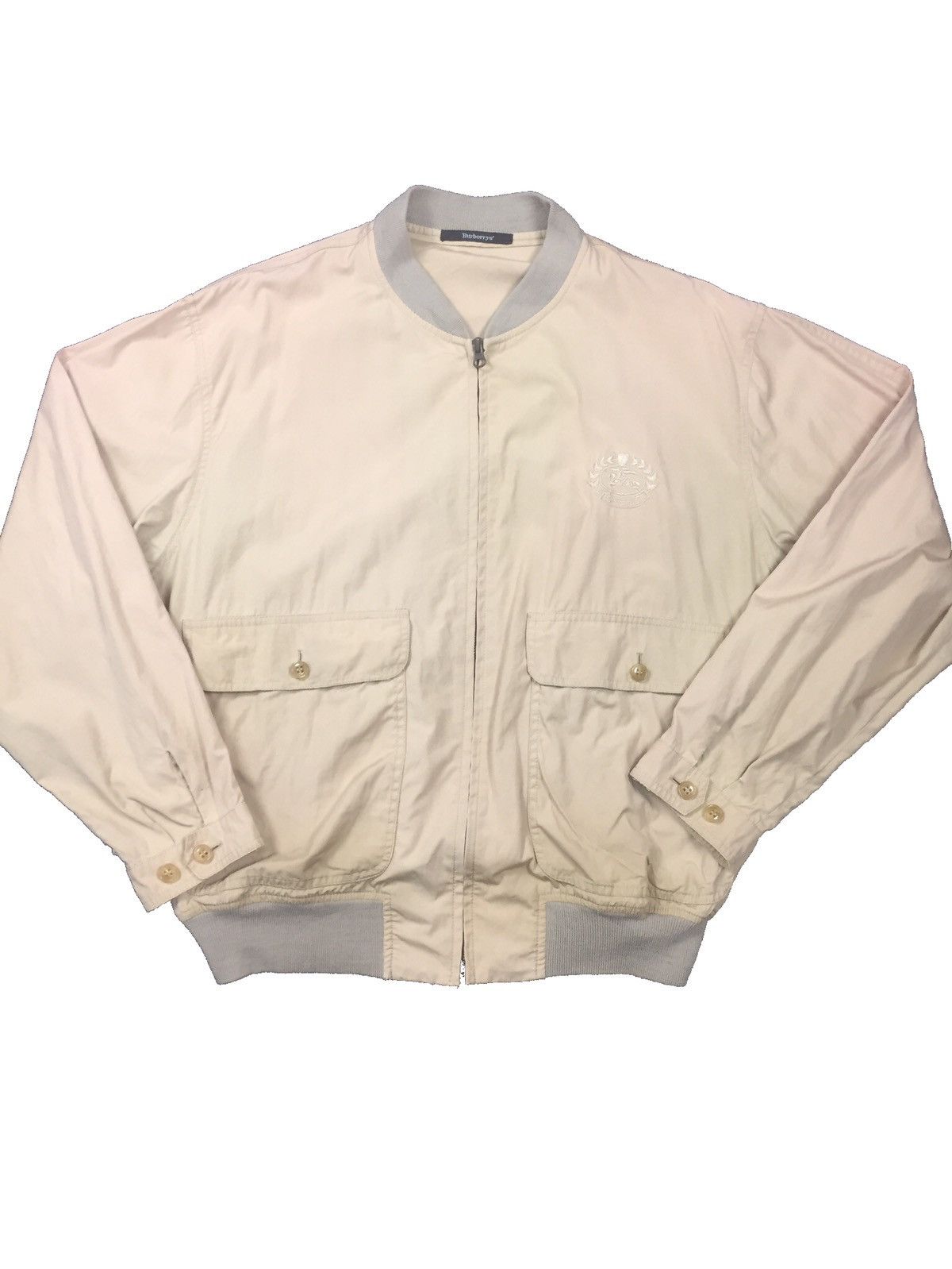 image of Burberrys Light Bomber Jacket in Peach, Men's (Size XL)