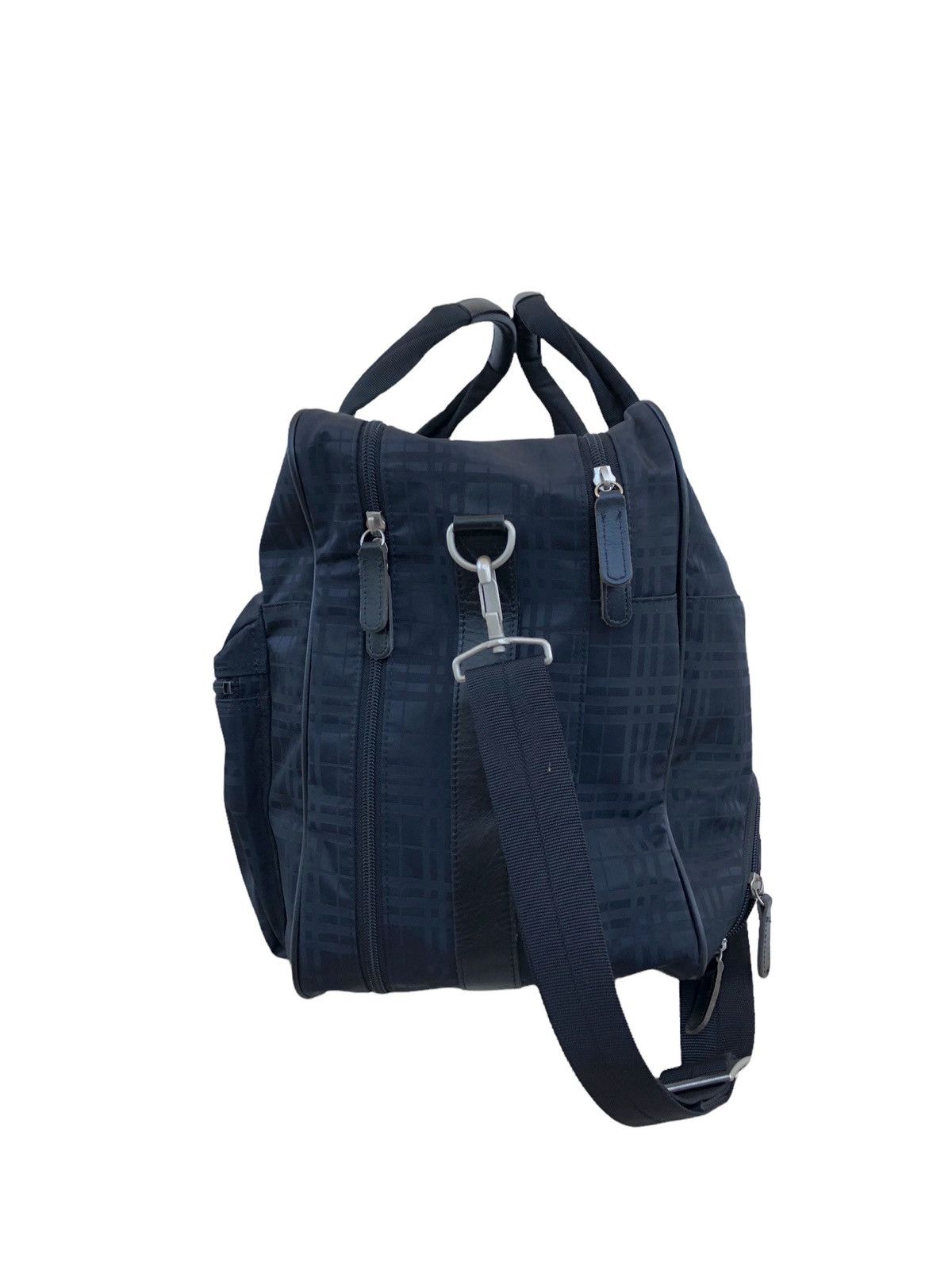 Burberry Burberry Golf Travel Check Plaid Boston Bag BFL27-010 Size ONE SIZE - 8 Thumbnail