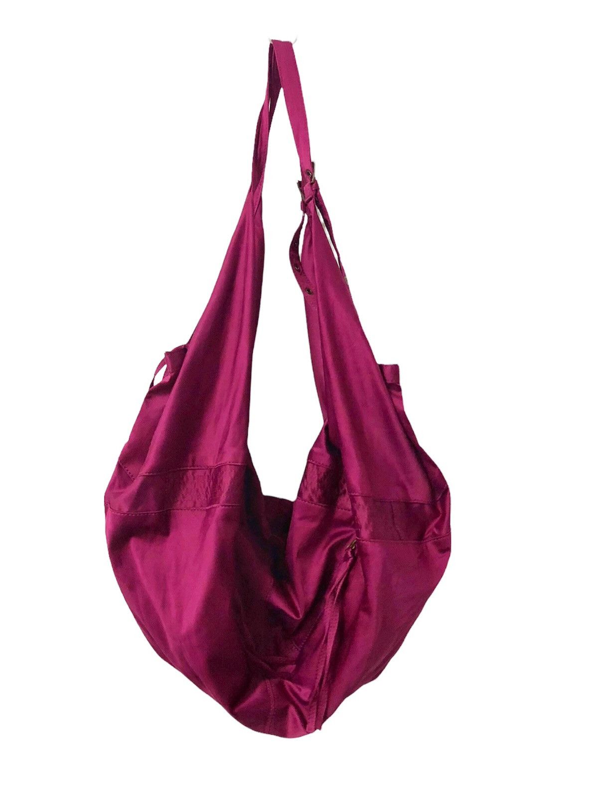 Japanese Brand 00's And A Japan 2 way cotton burgundy bag Size ONE SIZE - 7 Thumbnail