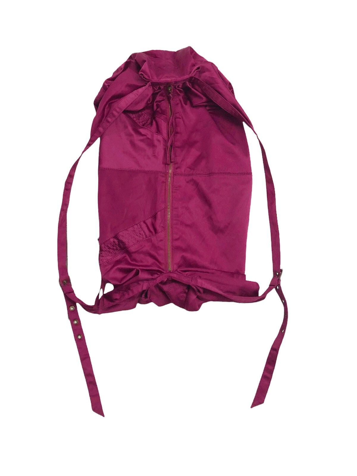 Japanese Brand 00's And A Japan 2 way cotton burgundy bag Size ONE SIZE - 8 Thumbnail
