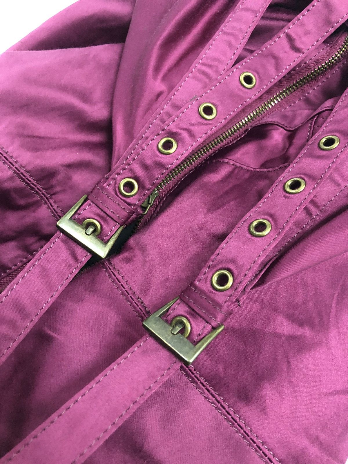Japanese Brand 00's And A Japan 2 way cotton burgundy bag Size ONE SIZE - 18 Thumbnail