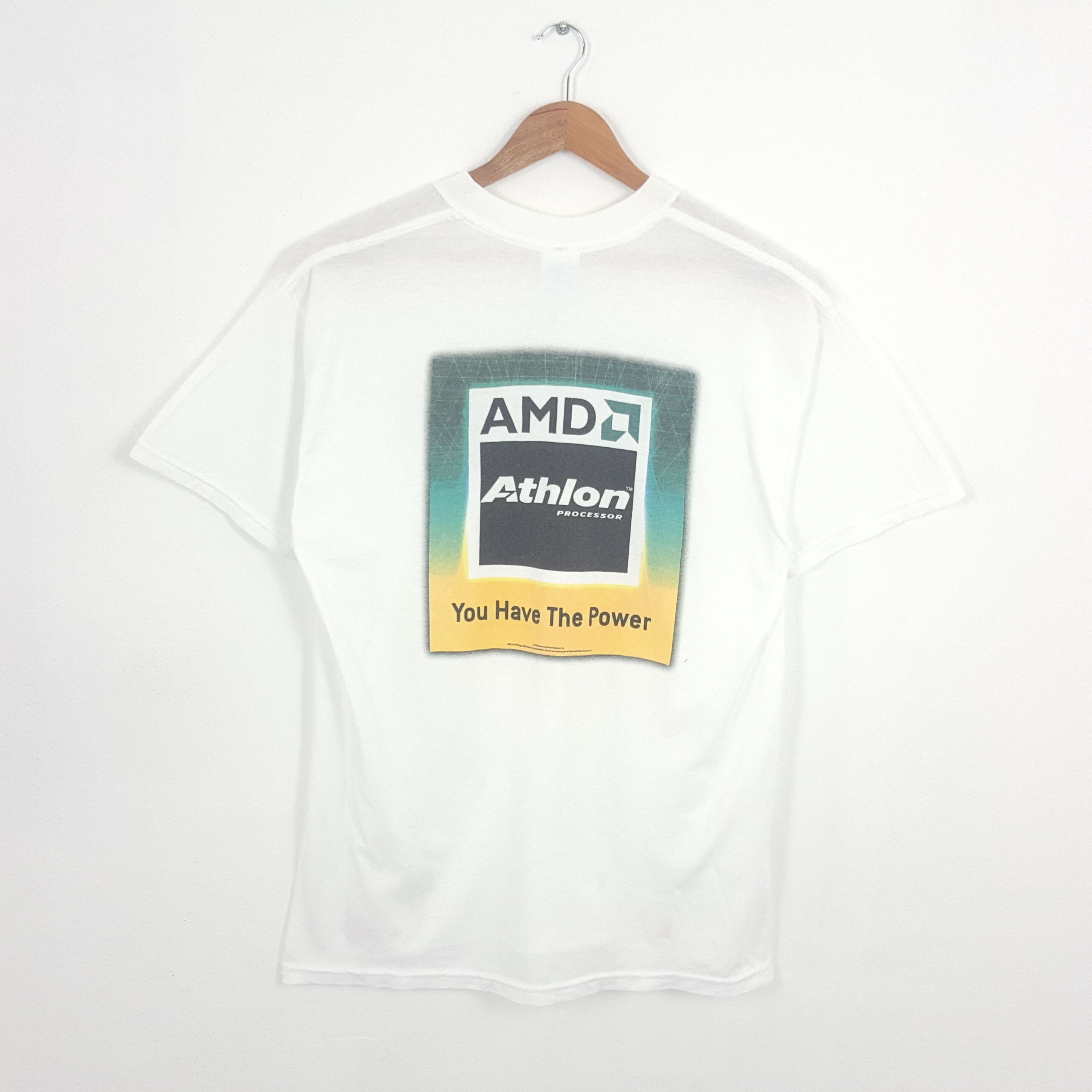 Apple × Microsoft × Vintage Vintage AMD ATHLON PROCESSER Microsoft Streetwear T-Shirt Size US XL / EU 56 / 4 - 1 Thumbnail