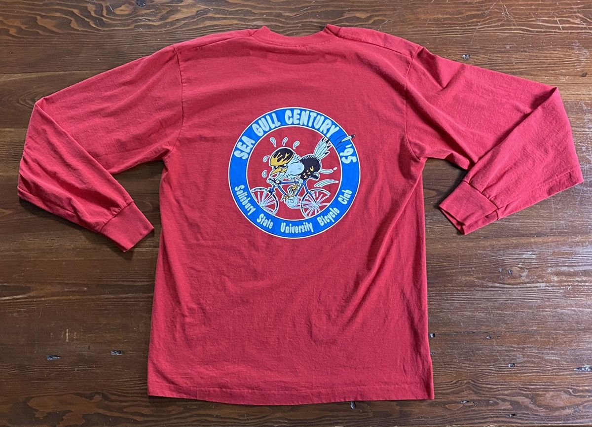 Vintage Vintage 1995 90s Salisbury Bike Single Stitch Long Sleeve Size US L / EU 52-54 / 3 - 2 Thumbnail