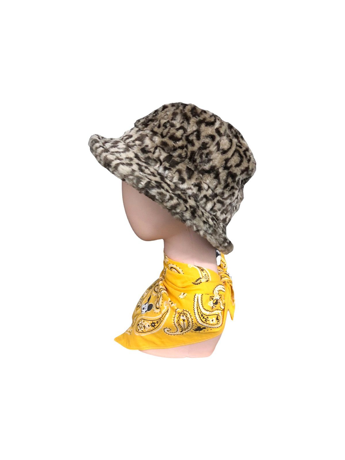 Japanese Brand 2000's Rare fake fur leopard bucket seditionaries hat Size ONE SIZE - 9 Thumbnail