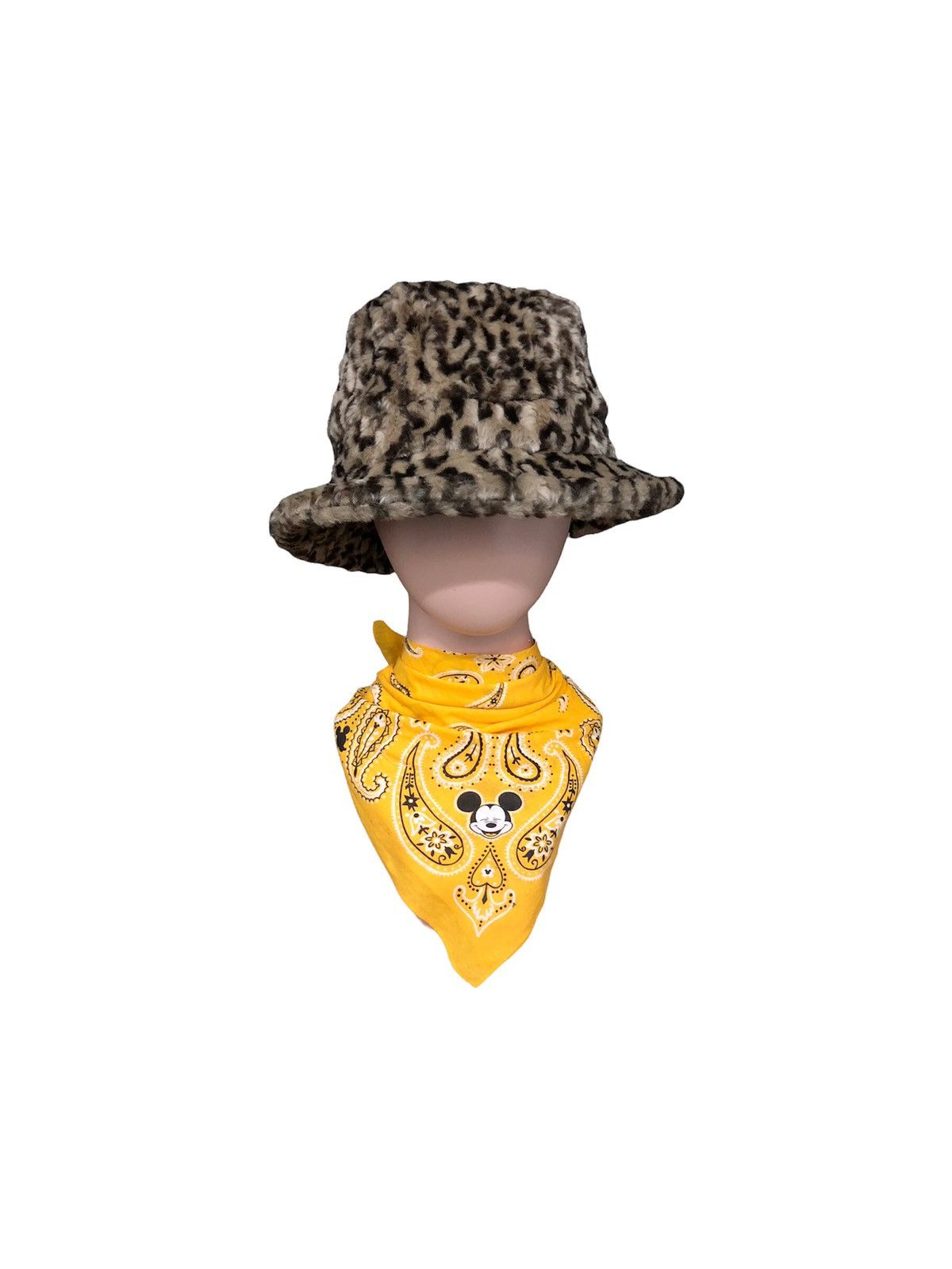 Japanese Brand 2000's Rare fake fur leopard bucket seditionaries hat Size ONE SIZE - 10 Thumbnail