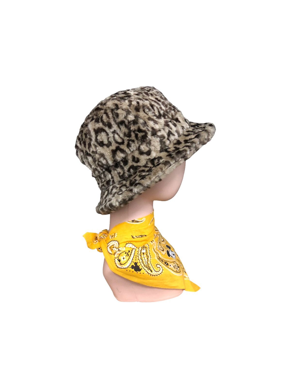Japanese Brand 2000's Rare fake fur leopard bucket seditionaries hat Size ONE SIZE - 7 Thumbnail