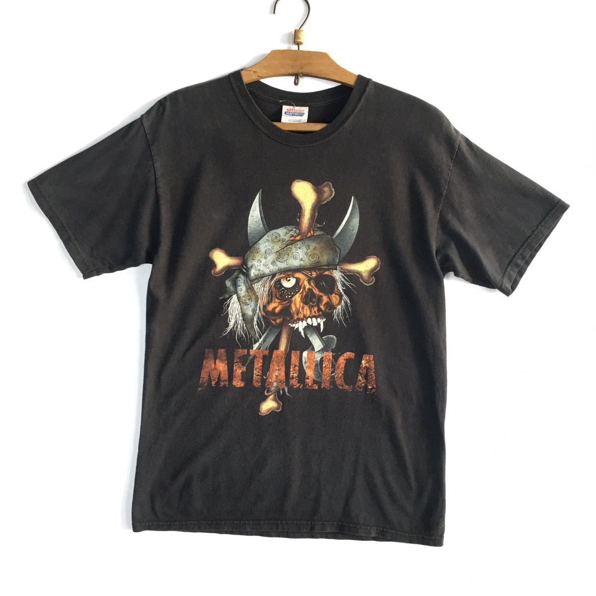 Band Tees × Hanes × Vintage Vintage Metallica Zorlac Pushead Damage Pirate Tee Size US M / EU 48-50 / 2 - 1 Thumbnail