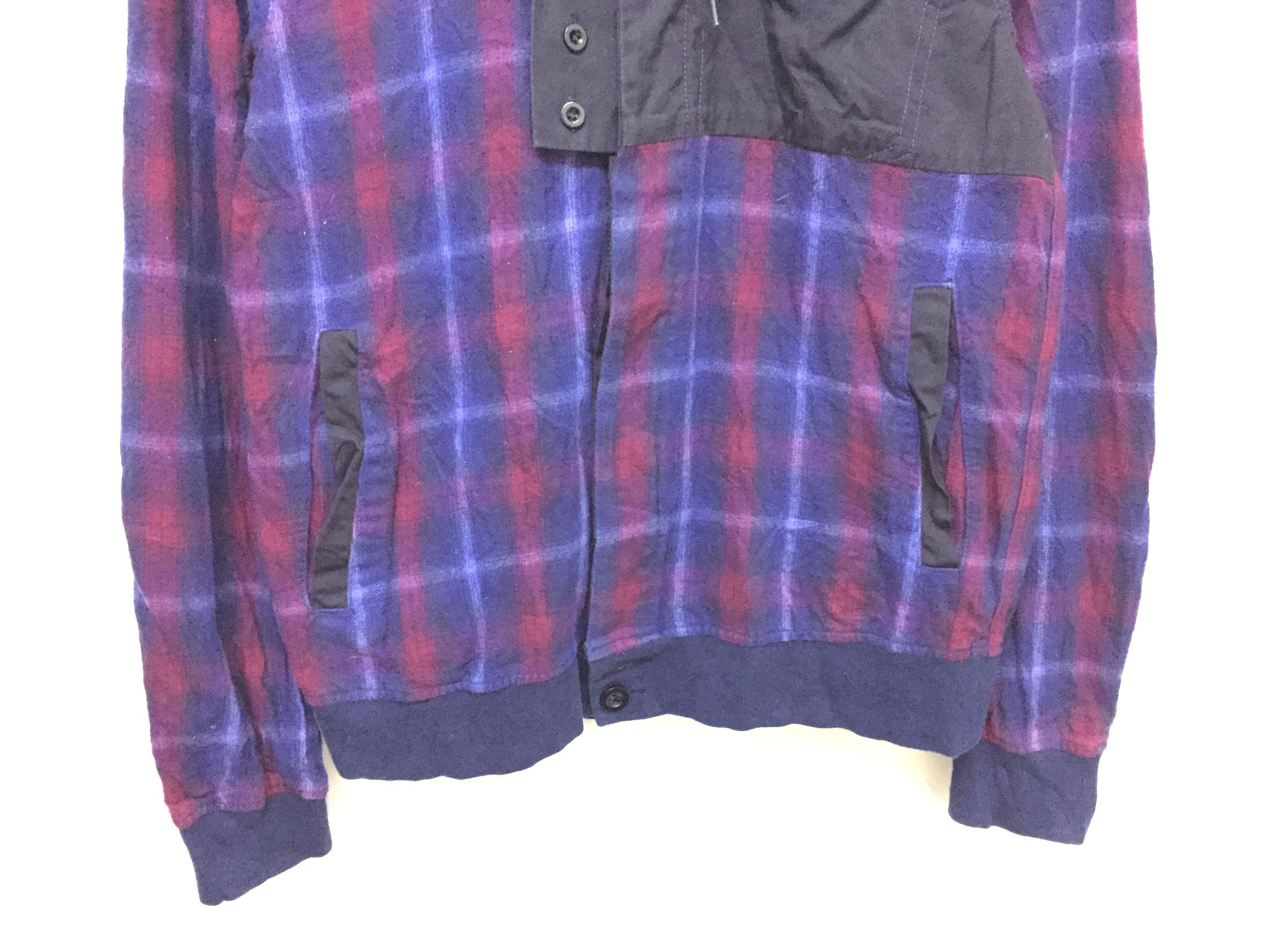 Marithe + Francois Girbaud MFG neon tartan button Flannel Removeable Hoodie Size US S / EU 44-46 / 1 - 3 Thumbnail