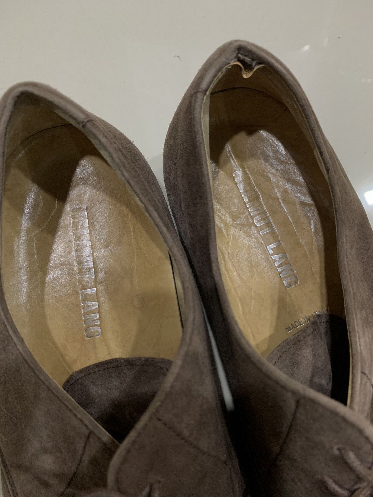 Helmut Lang VINTAGE HELMUT LANG SUEDE OXFORD SHOES Size US 5 / EU 37 - 7 Thumbnail