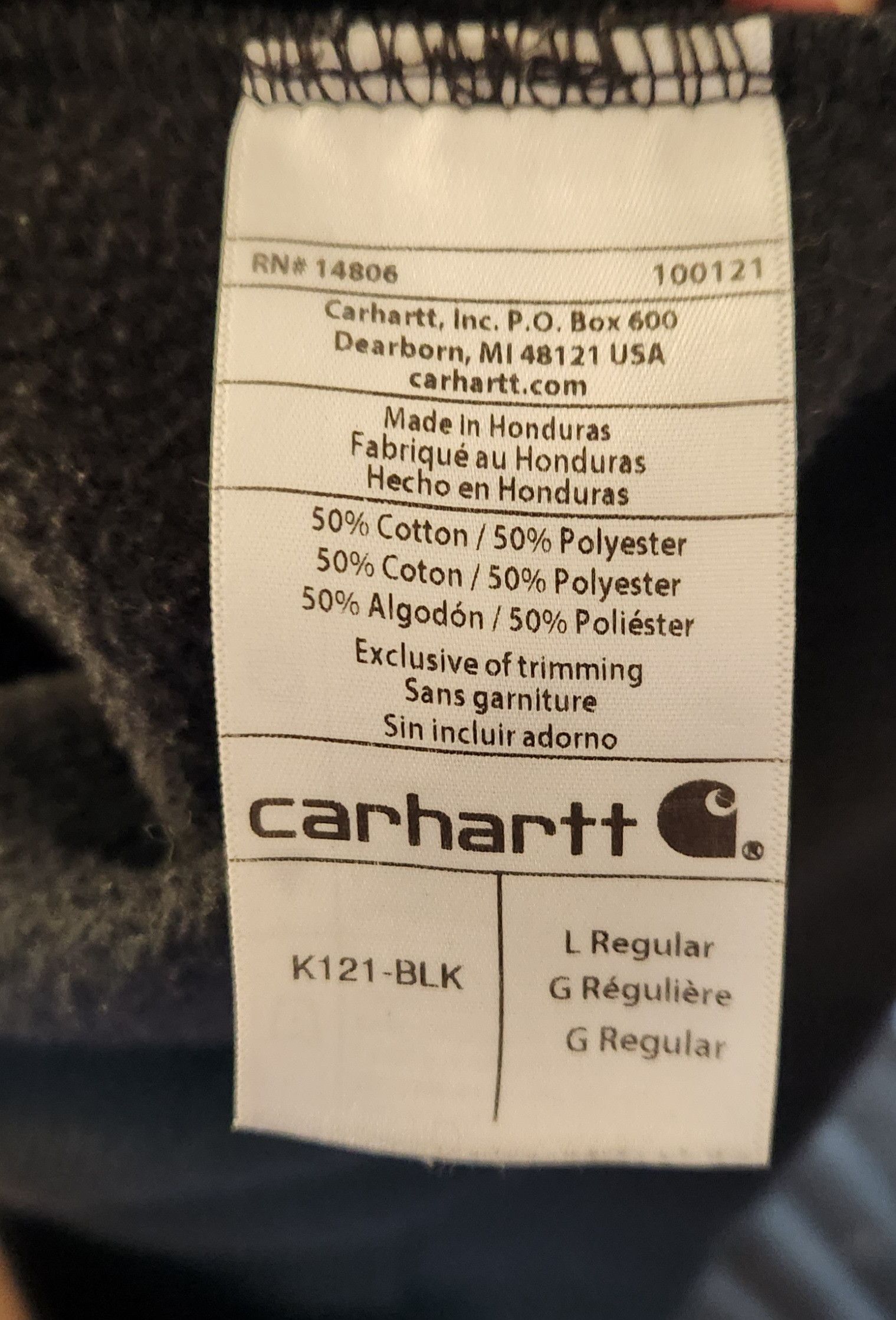 Carhartt × Vintage Vintage Carhartt Hoodie Size US L / EU 52-54 / 3 - 5 Thumbnail