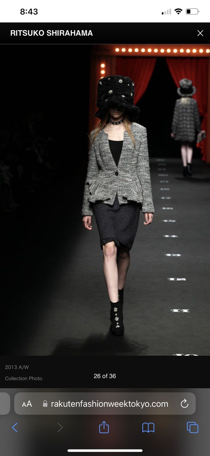 Japanese Brand RITSUKO SHIRAHAMA A/W 2013 RUNWAY BLACK ROSES BULKY HAT Size ONE SIZE - 2 Thumbnail