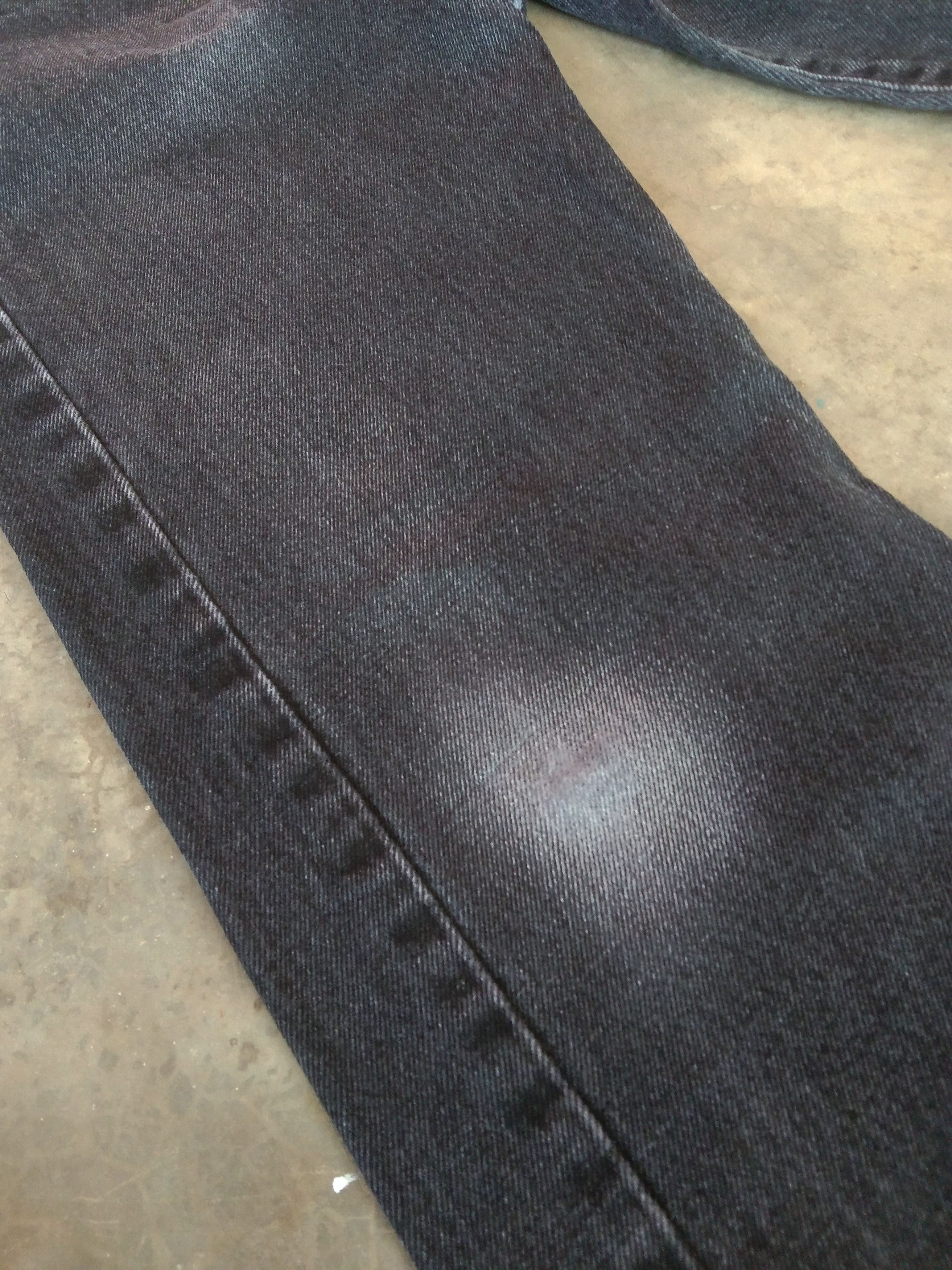 Levi's Vintage Levi's 501 Black Straight Leg Distressed Jeans 33x31 Size US 33 - 7 Thumbnail