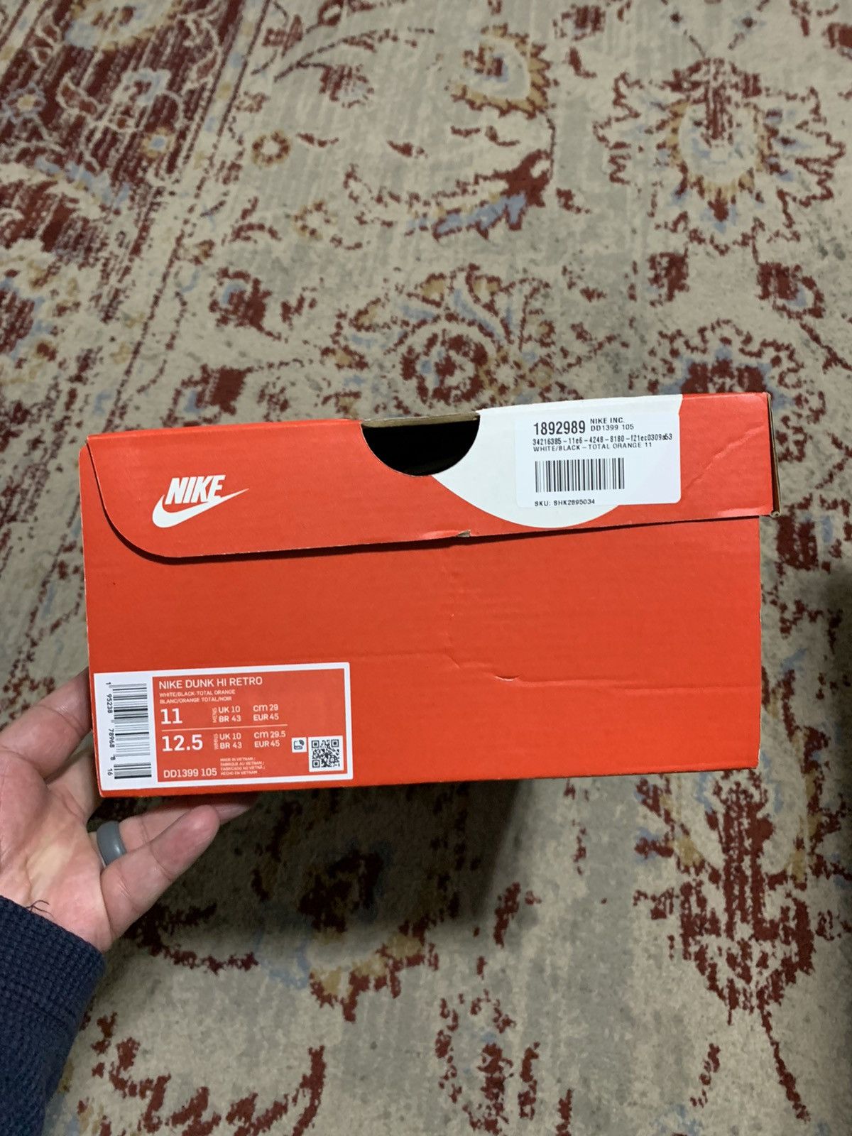 Nike Nike Dunk Hi Retro Size US 11 / EU 44 - 8 Thumbnail