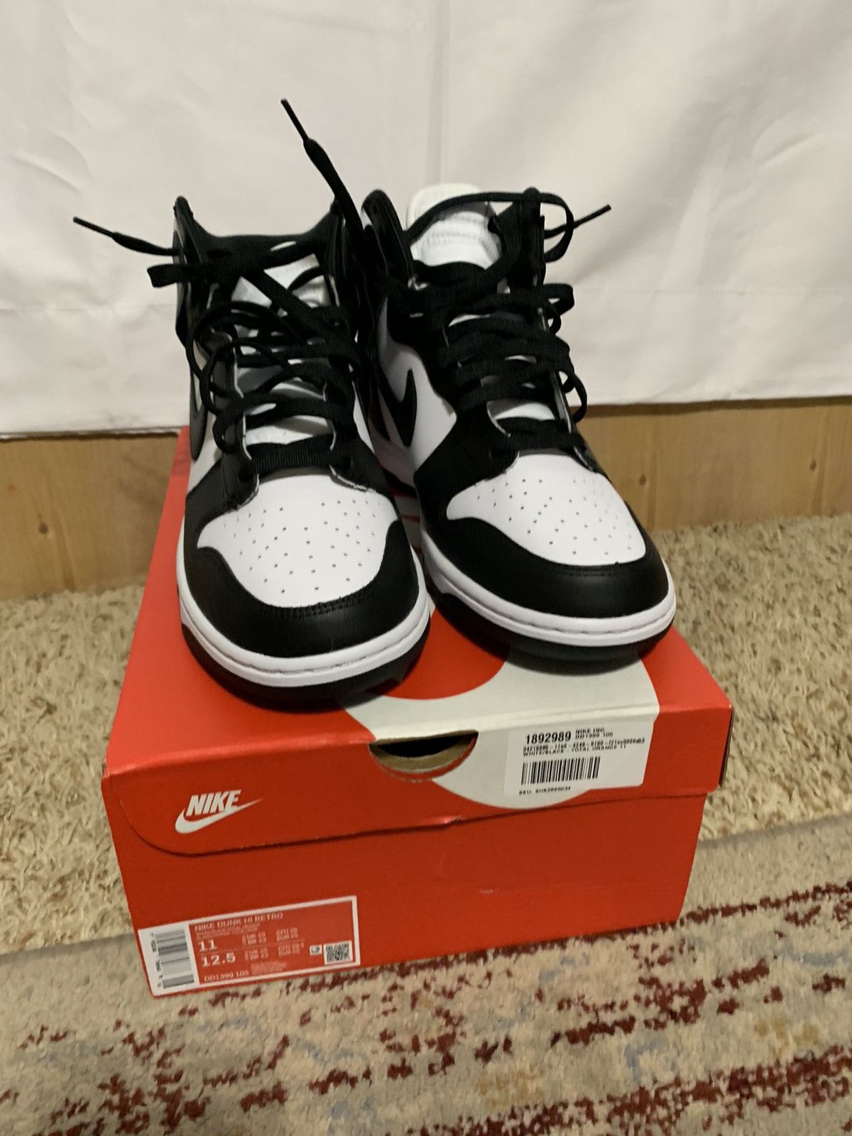 Nike Nike Dunk Hi Retro Size US 11 / EU 44 - 2 Thumbnail