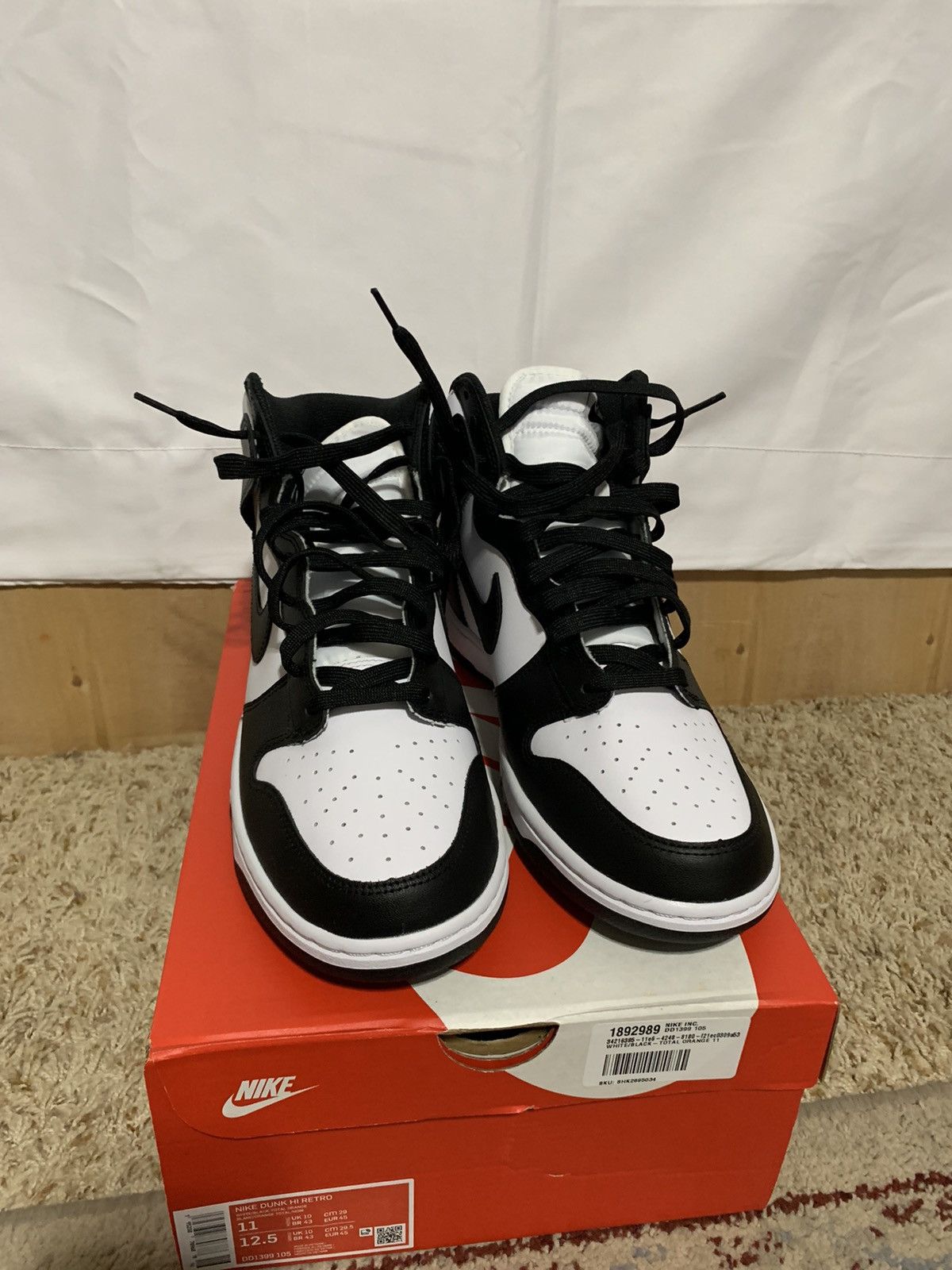 Nike Nike Dunk Hi Retro Size US 11 / EU 44 - 1 Thumbnail
