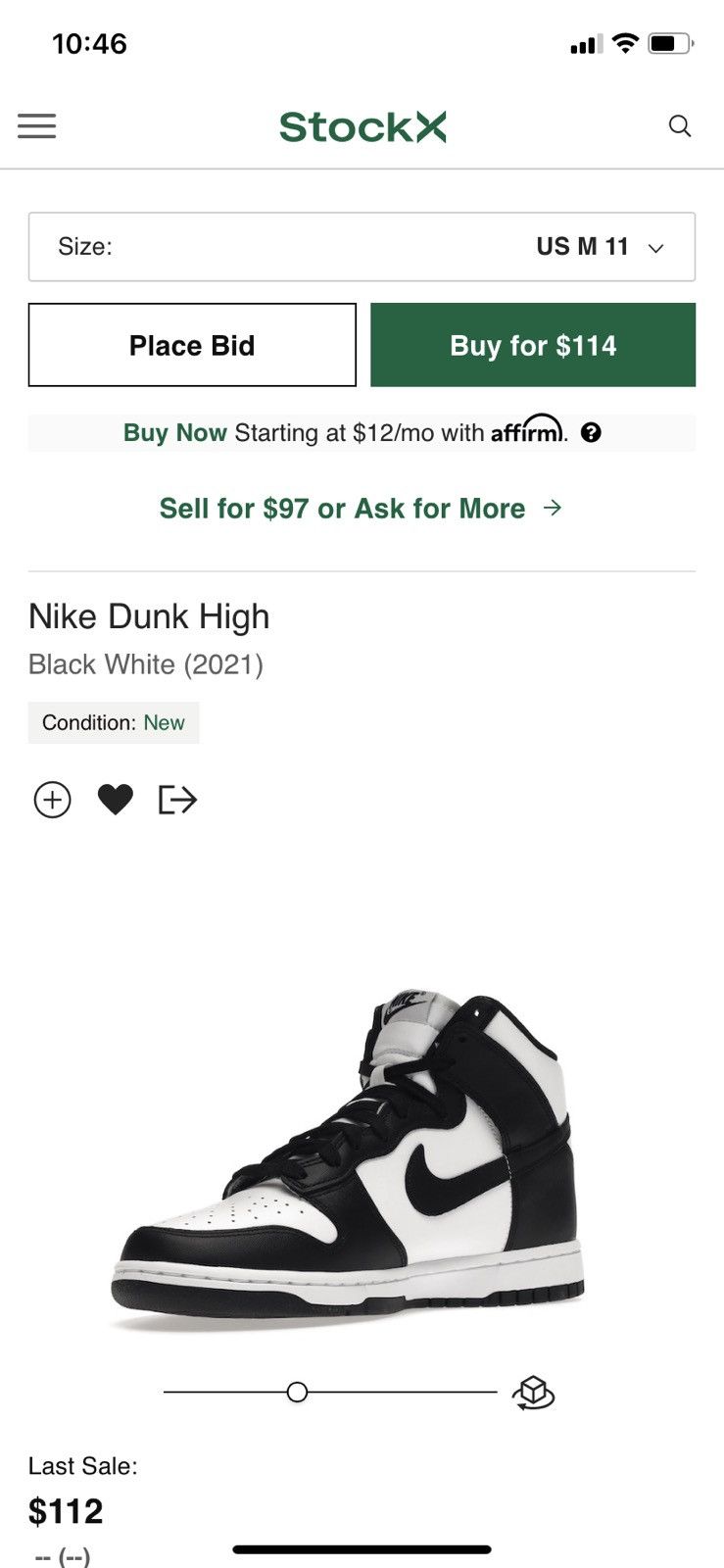 Nike Nike Dunk Hi Retro Size US 11 / EU 44 - 11 Thumbnail