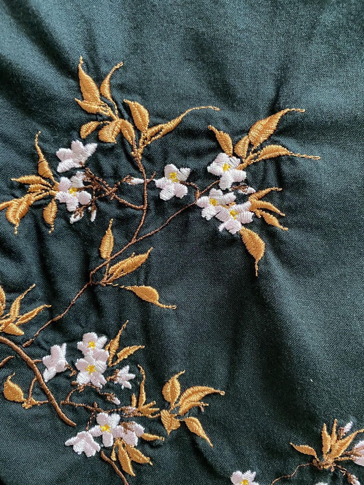 Japanese Brand × Vintage 🇯🇵 Traditional embroidery Koi Button Shirt design Rare Size US L / EU 52-54 / 3 - 8 Thumbnail