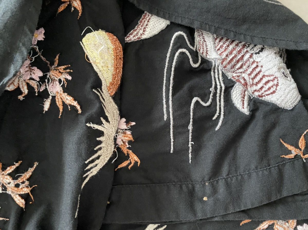 Japanese Brand × Vintage 🇯🇵 Traditional embroidery Koi Button Shirt design Rare Size US L / EU 52-54 / 3 - 10 Thumbnail