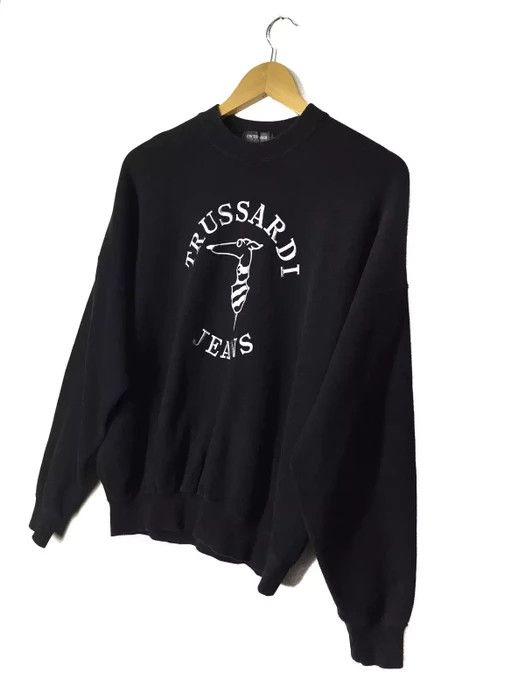 Trussardi Trussardi Jeans Big Logo Sweatshirt Size US L / EU 52-54 / 3 - 3 Thumbnail