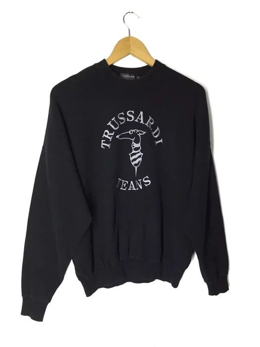 Trussardi Trussardi Jeans Big Logo Sweatshirt Size US L / EU 52-54 / 3 - 4 Thumbnail