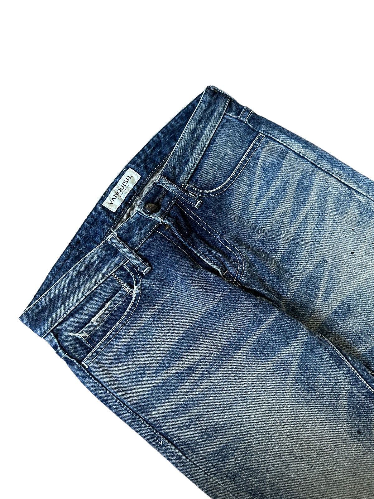 Fragment Design × Vanquish SS08 Vanquish Japan low rise washed blue jeans Size US 31 - 6 Thumbnail