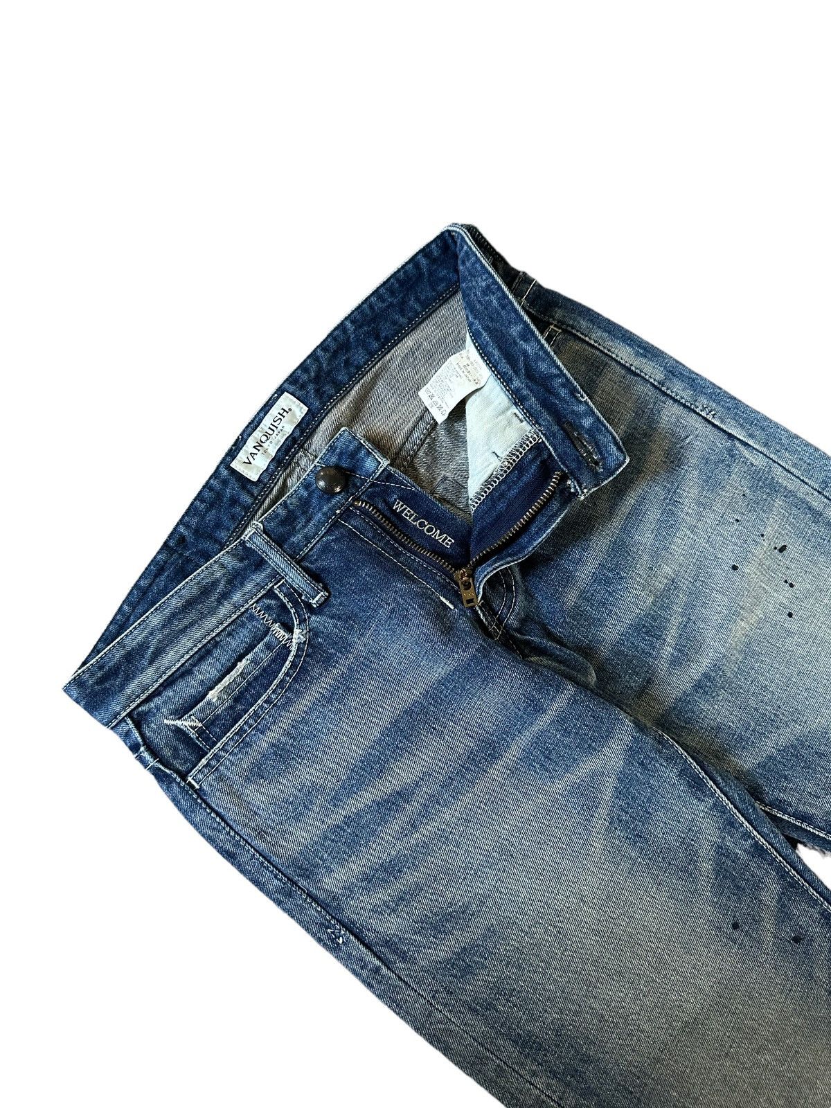 Fragment Design × Vanquish SS08 Vanquish Japan low rise washed blue jeans Size US 31 - 8 Thumbnail
