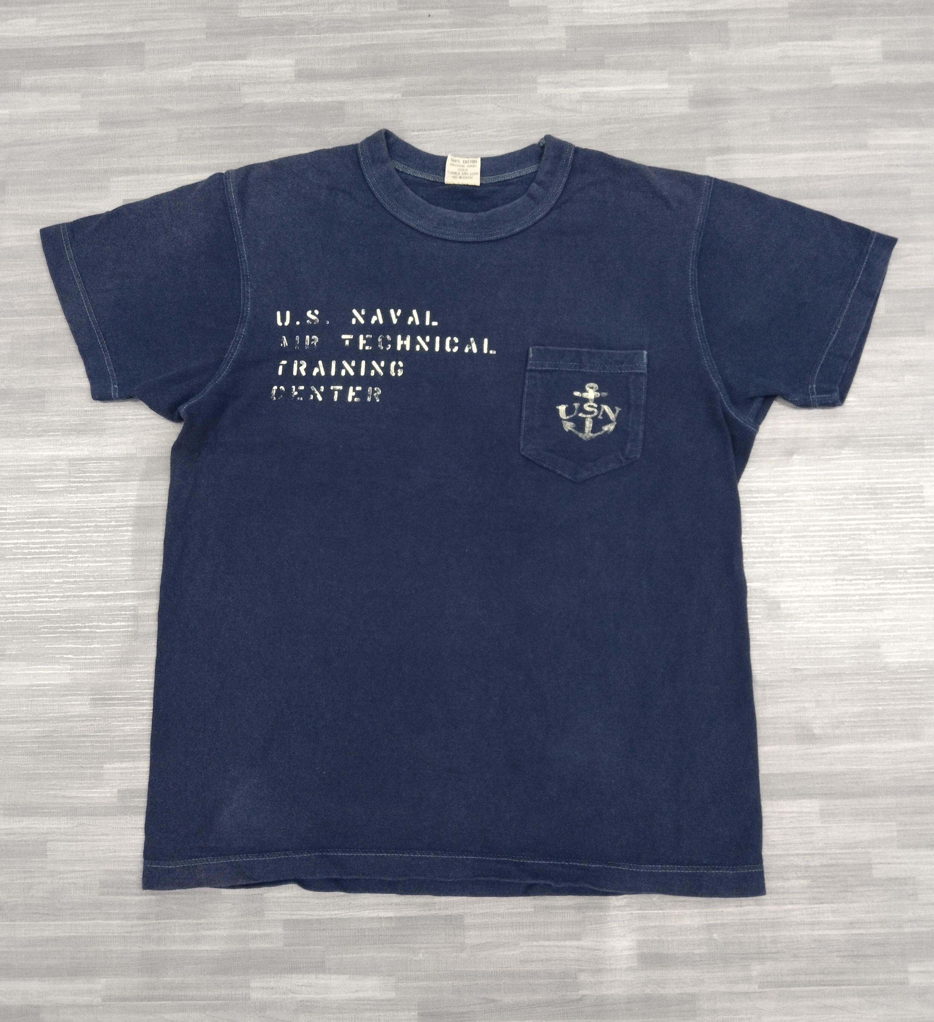 Buzz Rickson's × Vintage DiSTRESSED FADE BUZZ RICKSON USN POCKET T SHIRT Size US M / EU 48-50 / 2 - 1 Thumbnail
