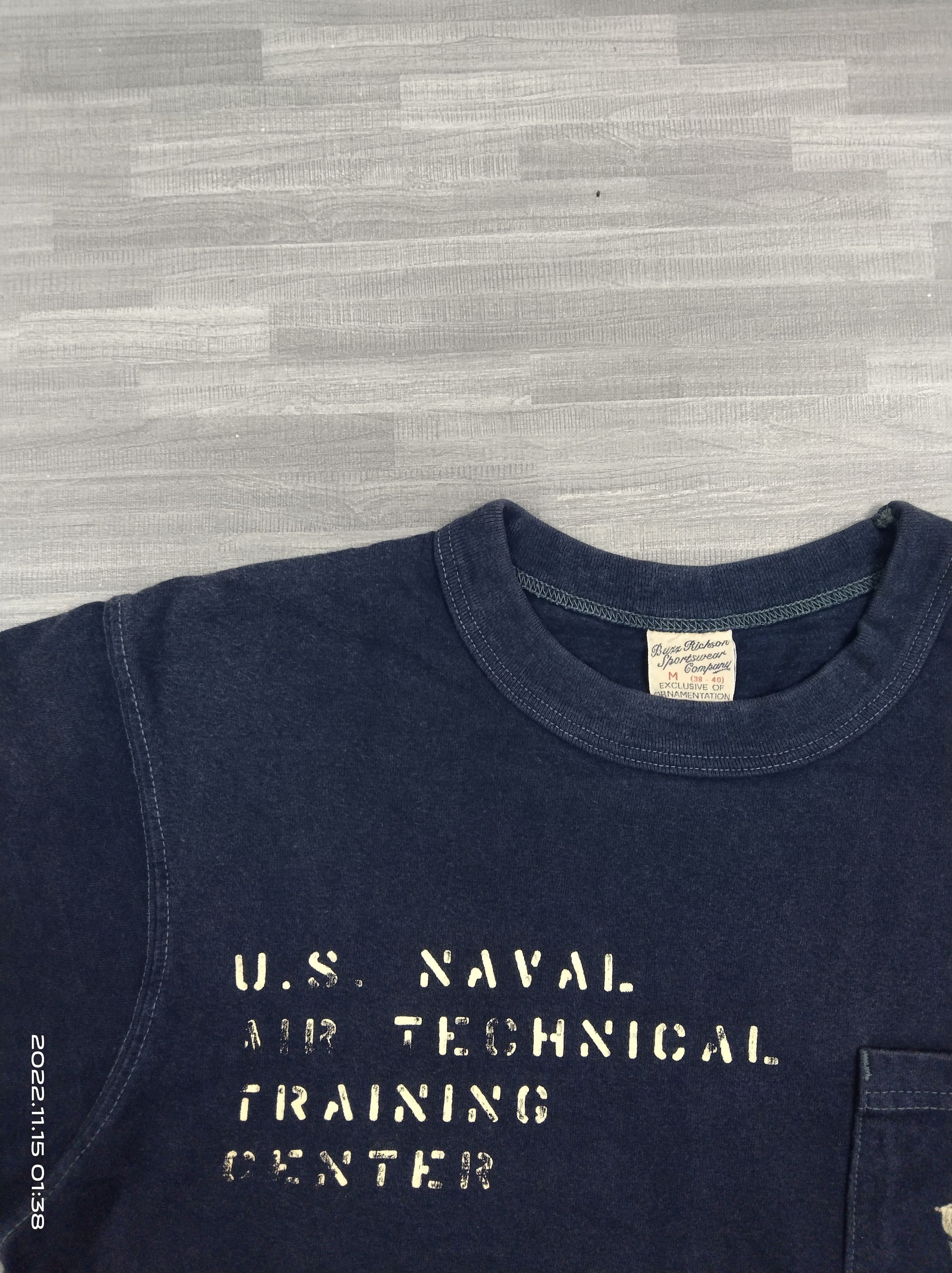 Buzz Rickson's × Vintage DiSTRESSED FADE BUZZ RICKSON USN POCKET T SHIRT Size US M / EU 48-50 / 2 - 3 Thumbnail
