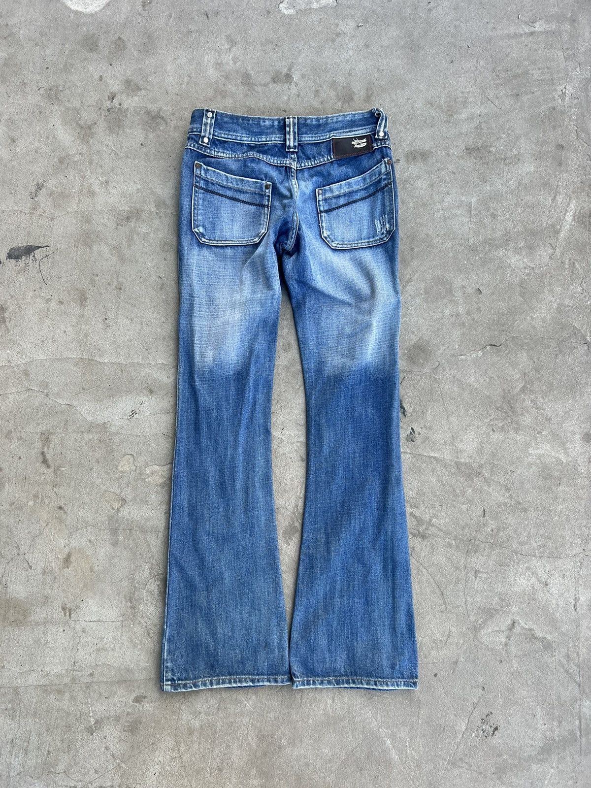 Diesel Vintage Diesel Jeans Flare Washed Denim Size 27" / US 4 / IT 40 - 2 Thumbnail