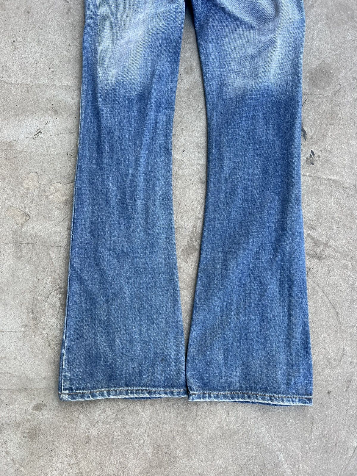 Diesel Vintage Diesel Jeans Flare Washed Denim Size 27" / US 4 / IT 40 - 8 Thumbnail