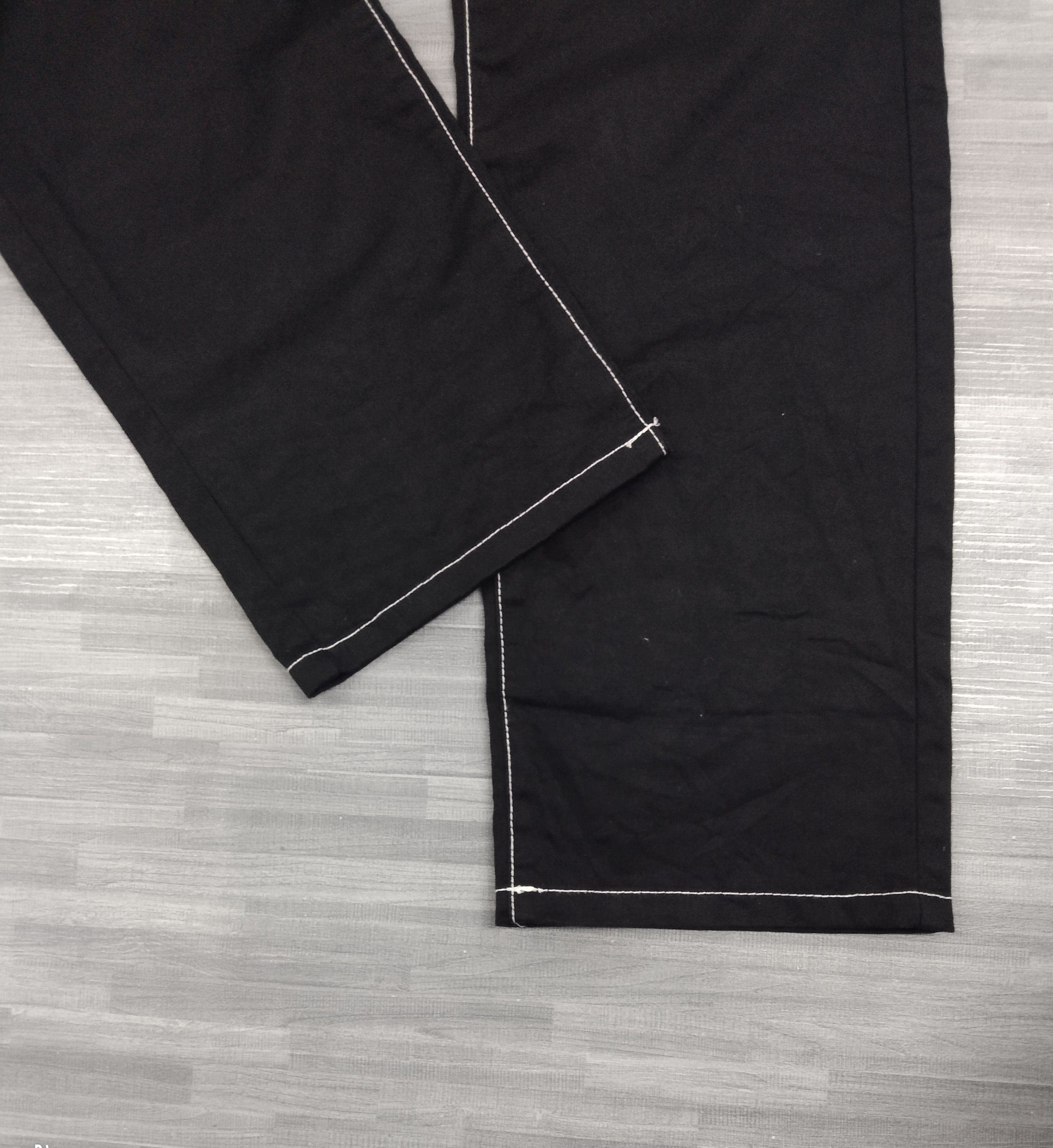 Japanese Brand UNBRAND SKULL DENIAL SCRIPE BLACK CASUAL PANTS Size US 29 - 7 Thumbnail