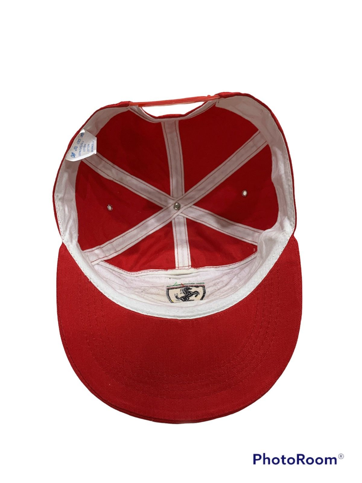 Ferrari × Vintage VINTAGE 1980s FERRARI 7 PANEL CAP Size ONE SIZE - 5 Thumbnail