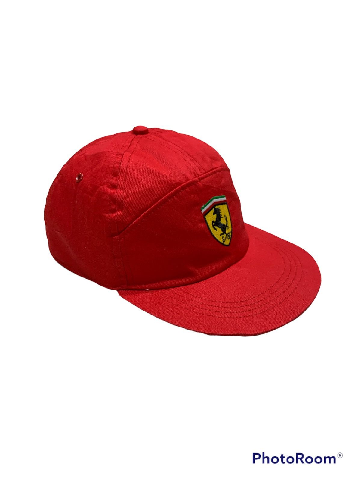 Ferrari × Vintage VINTAGE 1980s FERRARI 7 PANEL CAP Size ONE SIZE - 3 Thumbnail