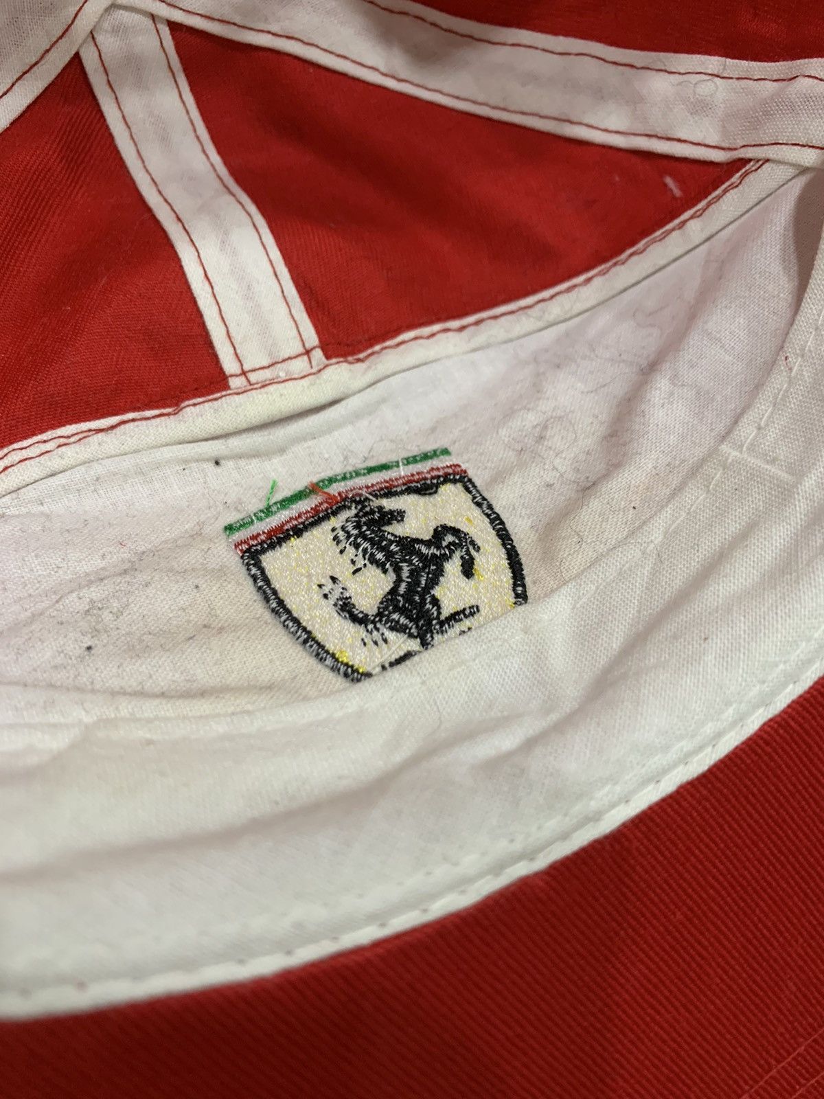 Ferrari × Vintage VINTAGE 1980s FERRARI 7 PANEL CAP Size ONE SIZE - 6 Thumbnail