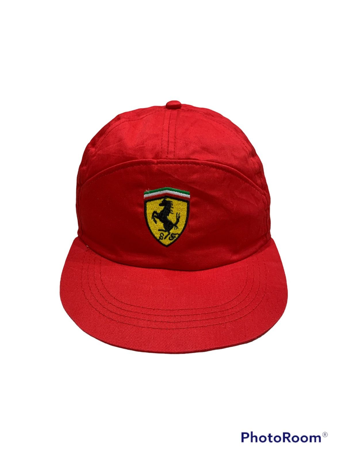 Ferrari × Vintage VINTAGE 1980s FERRARI 7 PANEL CAP Size ONE SIZE - 1 Thumbnail