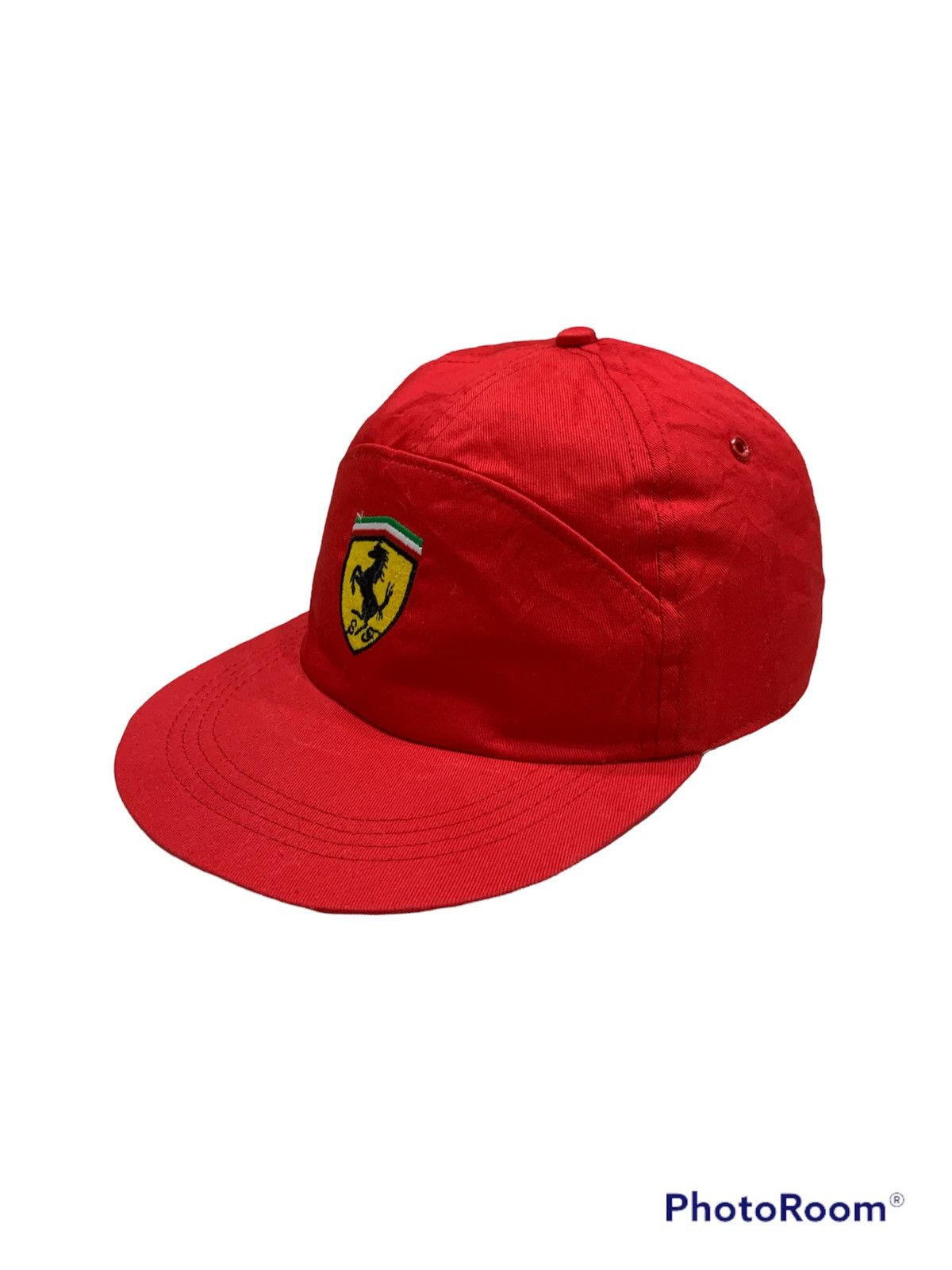 Ferrari × Vintage VINTAGE 1980s FERRARI 7 PANEL CAP Size ONE SIZE - 2 Thumbnail