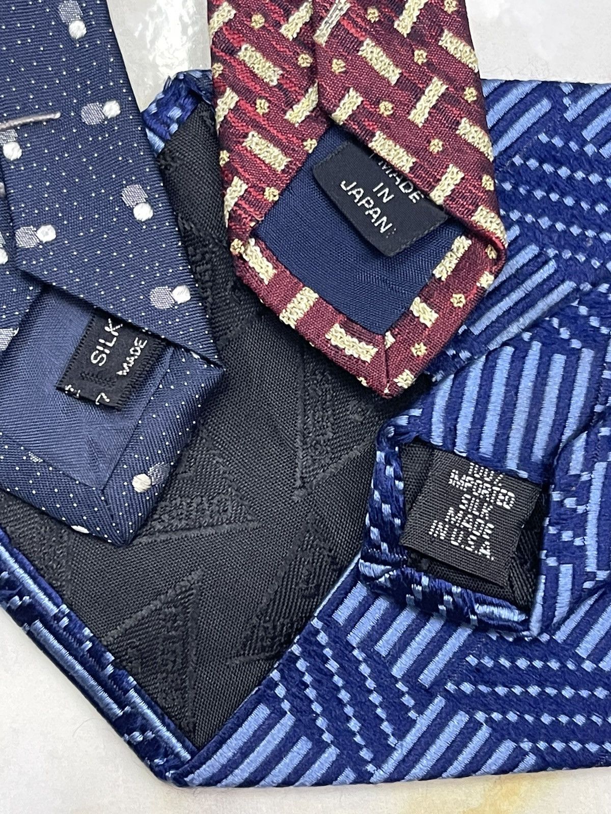 Guess LOT 3!!! GUESS AMERICAN CLASSIC USA SILK TIE Size ONE SIZE - 4 Thumbnail