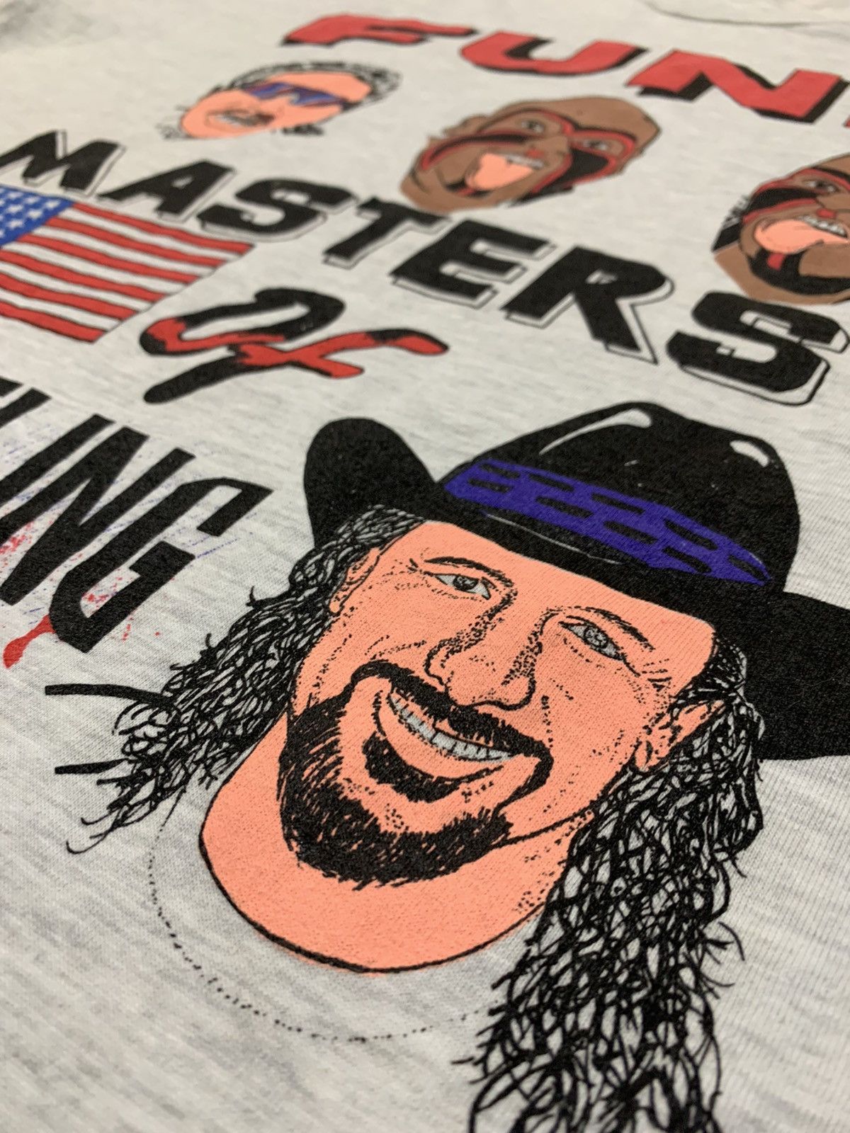 Vintage × WWE × WWF 1990s FUNK MASTERS OF WRESTLING TERRY FUNK FMW WWF SHIRT Size US XL / EU 56 / 4 - 6 Thumbnail