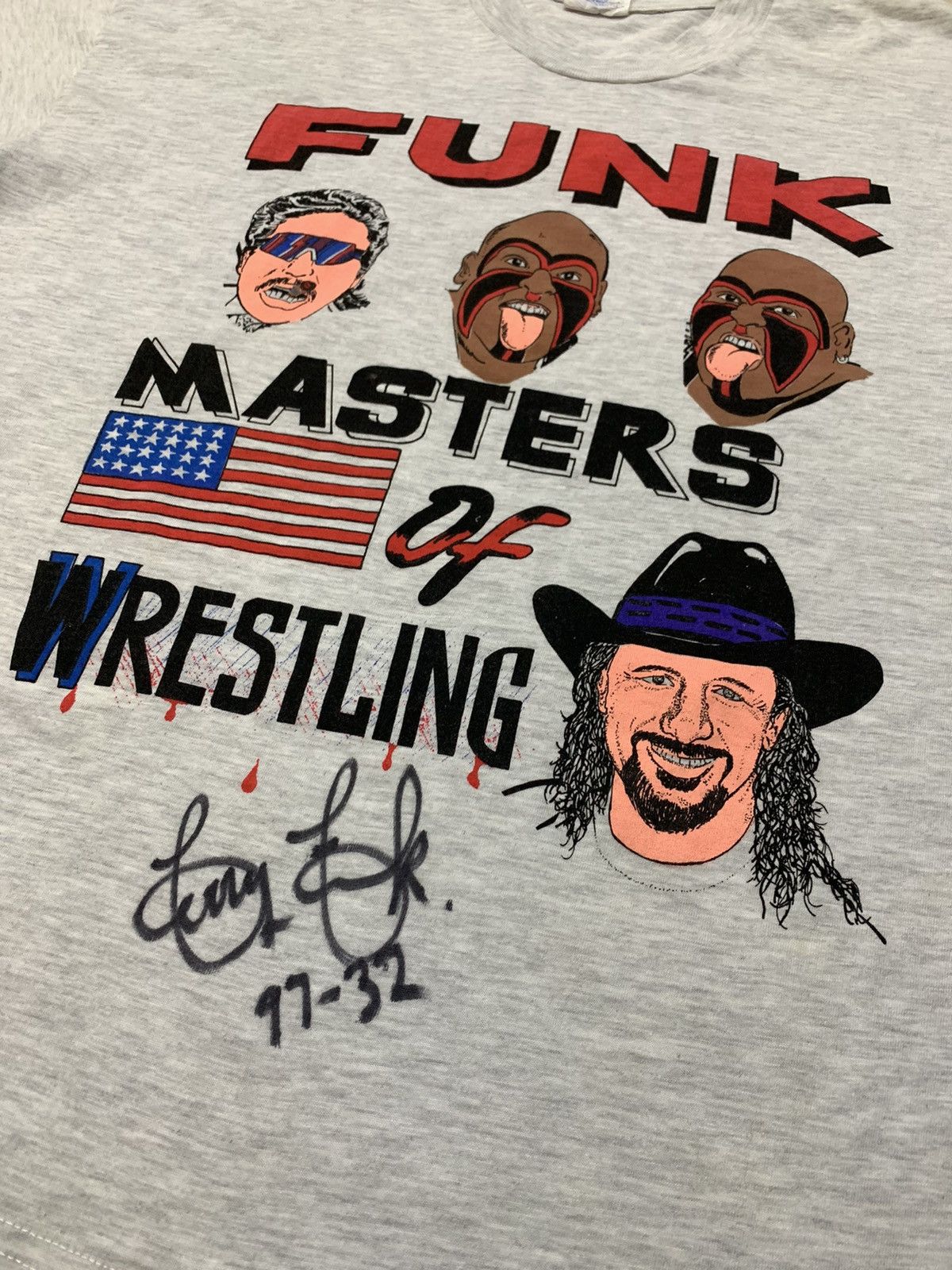 Vintage × WWE × WWF 1990s FUNK MASTERS OF WRESTLING TERRY FUNK FMW WWF SHIRT Size US XL / EU 56 / 4 - 5 Thumbnail