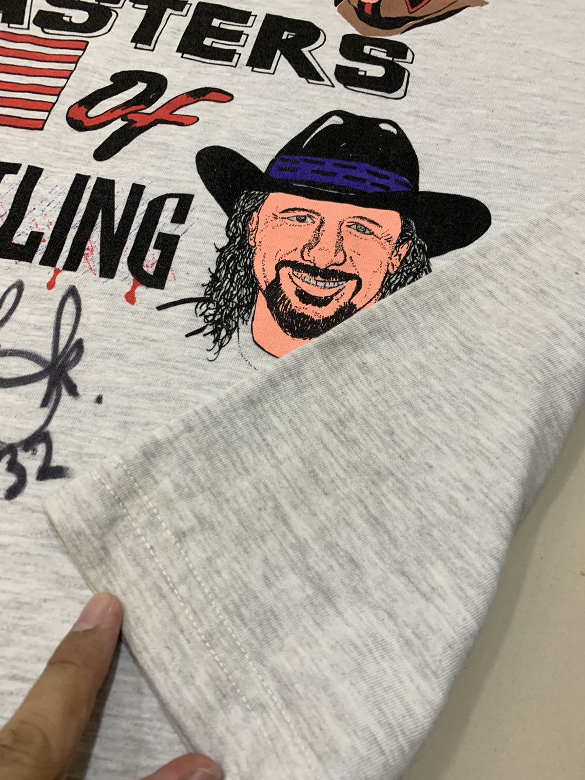 Vintage × WWE × WWF 1990s FUNK MASTERS OF WRESTLING TERRY FUNK FMW WWF SHIRT Size US XL / EU 56 / 4 - 10 Thumbnail