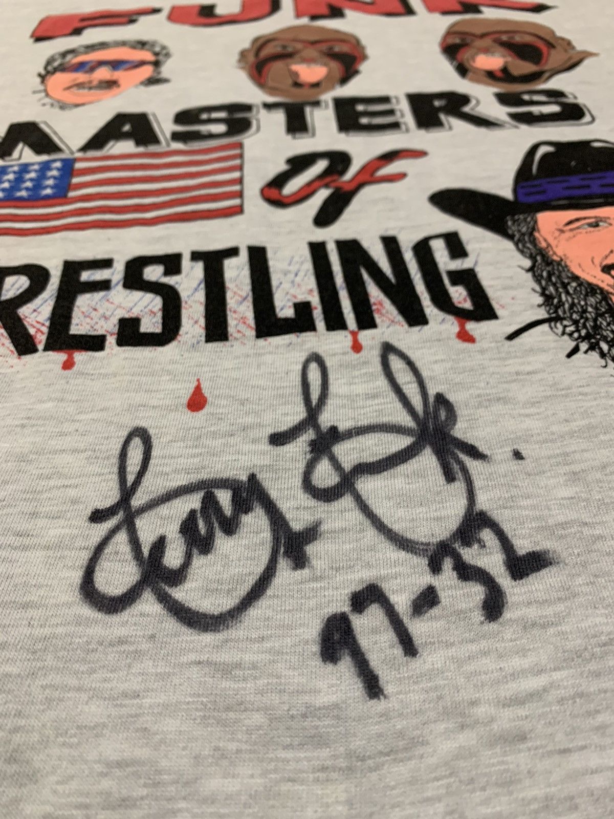 Vintage × WWE × WWF 1990s FUNK MASTERS OF WRESTLING TERRY FUNK FMW WWF SHIRT Size US XL / EU 56 / 4 - 9 Thumbnail