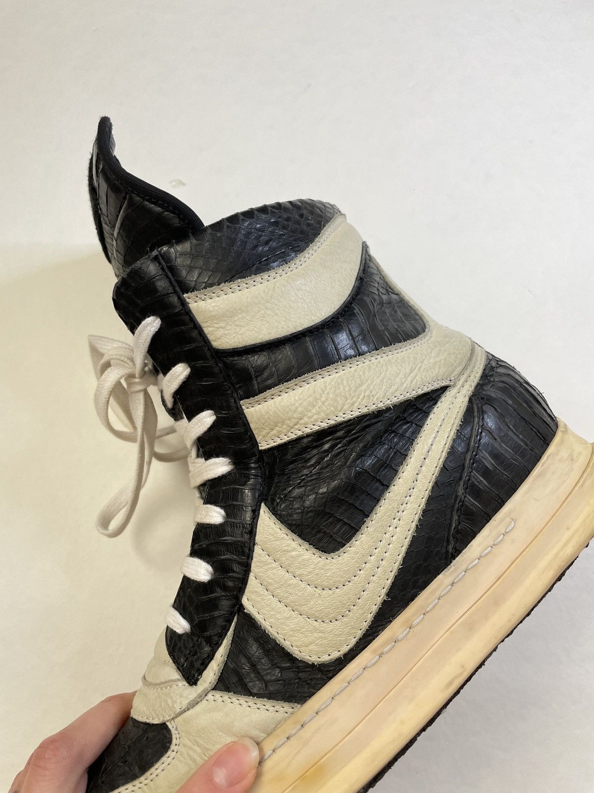 Rick Owens 1/40 Rick Owens Python Geobasket Dunk Antonioli Exclusive Size US 10 / EU 43 - 12 Thumbnail