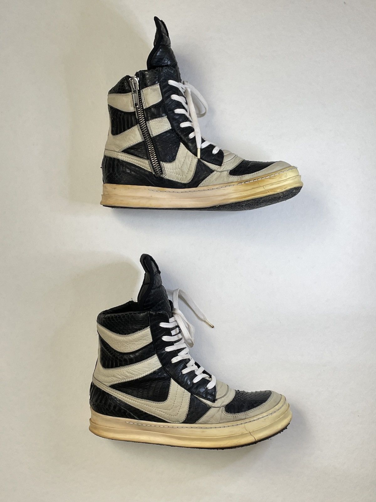 Rick Owens 1/40 Rick Owens Python Geobasket Dunk Antonioli Exclusive Size US 10 / EU 43 - 3 Thumbnail