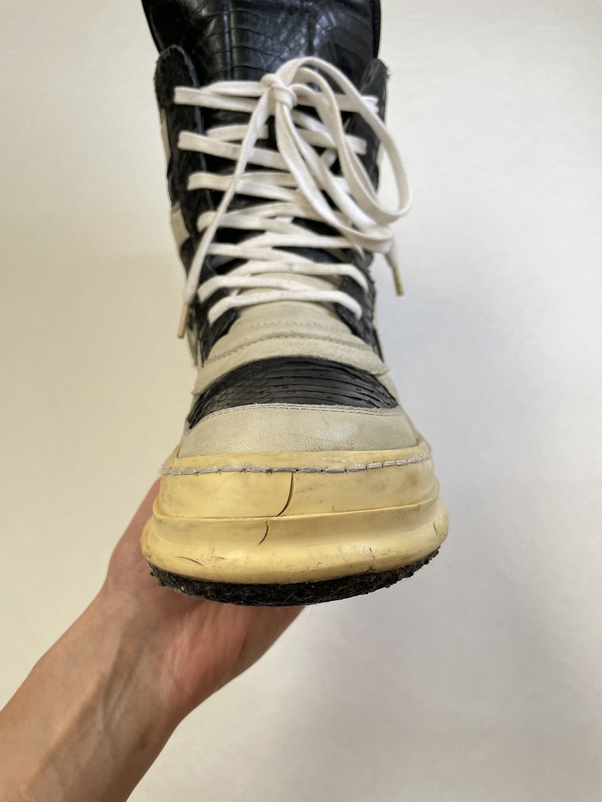 Rick Owens 1/40 Rick Owens Python Geobasket Dunk Antonioli Exclusive Size US 10 / EU 43 - 8 Thumbnail